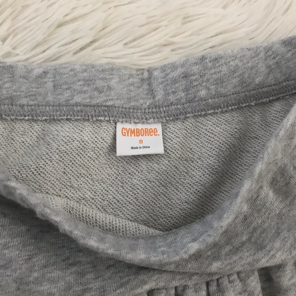 💐 Gymboree Girl Floral Gray Flare Skirt 💐 - Picture 3 of 3